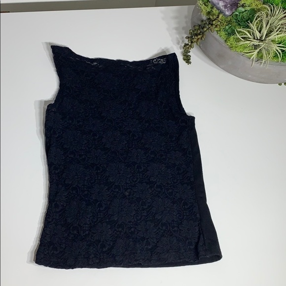 Soprano black Lace slash Cut Out Tank Top small - Picture 7 of 7